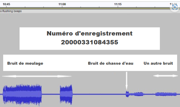 Image montrant la forme d'onde des bruits de machine